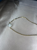18K Gold Plated Pearl Bracelet – Dainty Double Chain Minimalist Jewelry