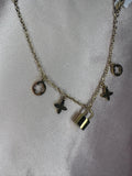 18K Gold Plated Lock Flower Charm Bracelet – Minimalist Dainty Layering Jewelry