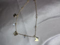 Gold Butterfly Charm Bracelet – Dainty Crystal Stainless Steel Tarnish Resistant Jewelry