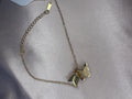 Gold Butterfly Bracelet – Stainless Steel Dainty Tarnish Resistant Adjustable Jewelry