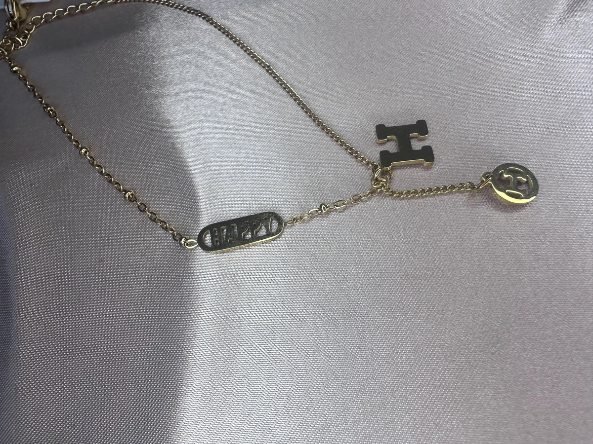 Gold Initial Bracelet – Dainty Stainless Steel Personalized Jewelry