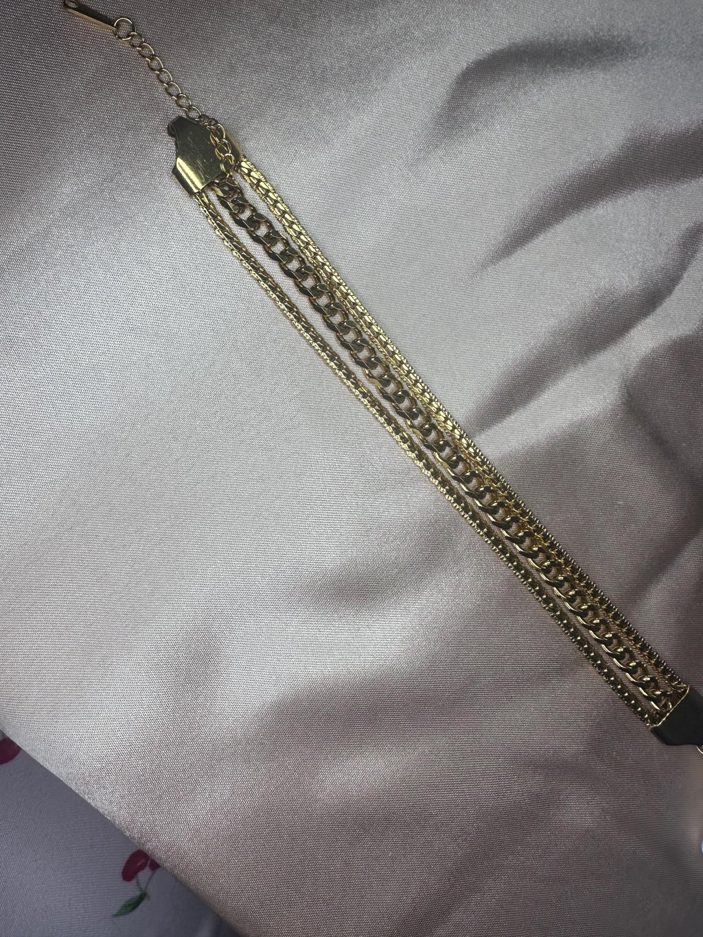 18K Gold Plated Layered Chain Bracelet – Stainless Steel Statement Jewelry