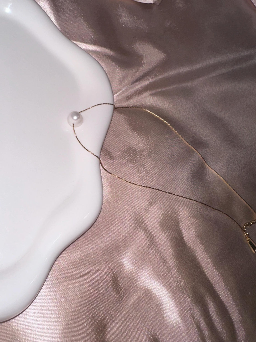 18K Gold Plated Pearl Necklace – Minimalist Pendant Jewelry – Everyday Elegant Chain