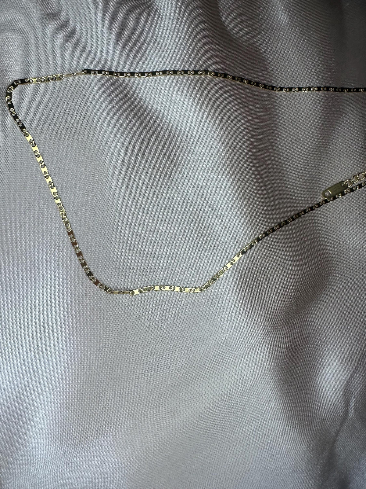 18K Gold Plated Herringbone Chain Necklace – Minimalist Flat Snake Everyday Jewelry