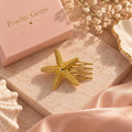 Gold Starfish Hair Claw Clip: Ocean Inspired Beach Accessory, Summer Coastal Style