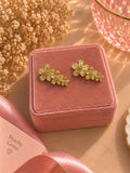 18K Gold Plated Flower Drop Earrings, Dainty Floral Minimalist Jewelry